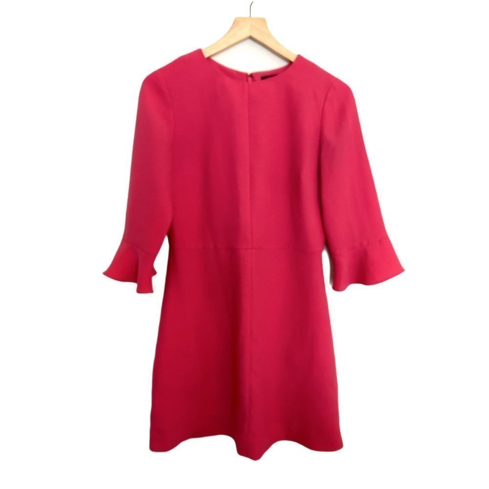 Banana Republic Hot Pink Bell Sleeve A-Line Dress Size 4